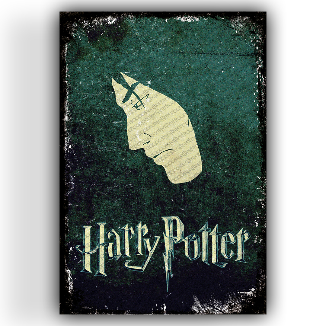 Harry Potter Ahşap Retro Vintage Poster - Retro Ahşap Poster