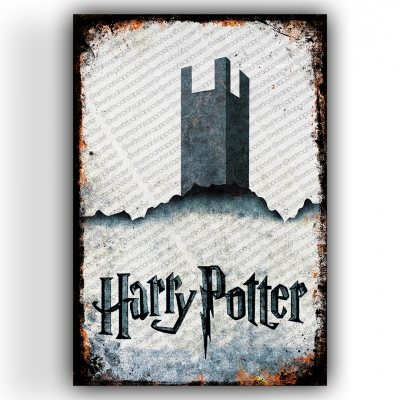 Harry Potter Ahşap Retro Vintage Poster 