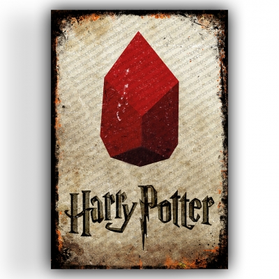 Harry Potter Ahşap Retro Vintage Poster 