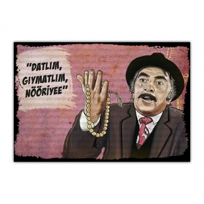 Datlım Gıymatlım Yeşilçam Ahşap Retro Vintage Poster 