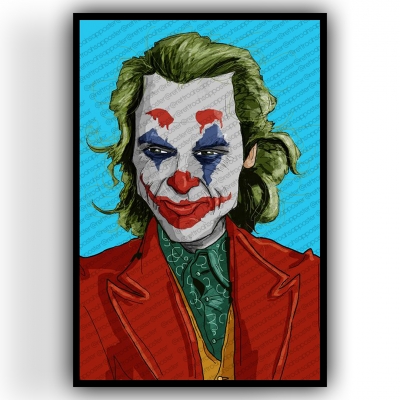 Joker Ahşap Retro Vintage Poster 