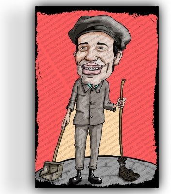 Kemal Sunal Yeşilçam Ahşap Retro Vintage Poster 