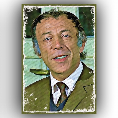 Münir Özkul Ahşap Retro Vintage Poster 