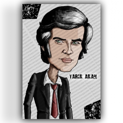 Tarık Akan Ahşap Retro Vintage Poster 