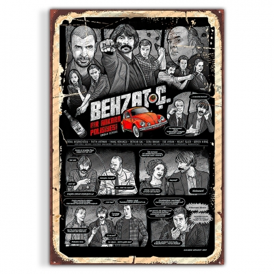 Behzat Ç Ahşap Retro Vintage Poster 