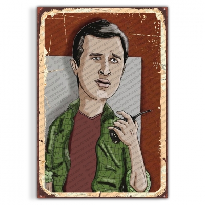 Behzat Ç. Fatih Artman Ahşap Retro Vintage Poster 