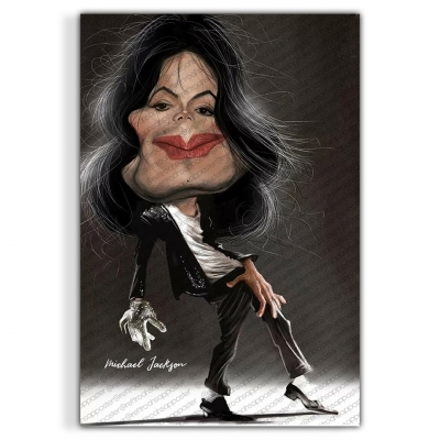 Michael Jackson Ahşap Retro Vintage Poster 