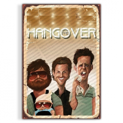 Hangover Ahşap Retro Vintage Poster 