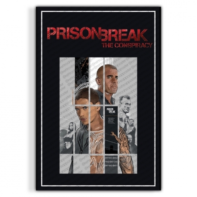 Prison Break Ahşap Retro Vintage Poster 
