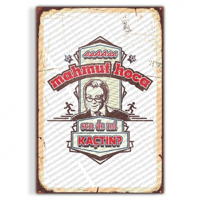 Yeşilçam Ahşap Retro Vintage Poster 