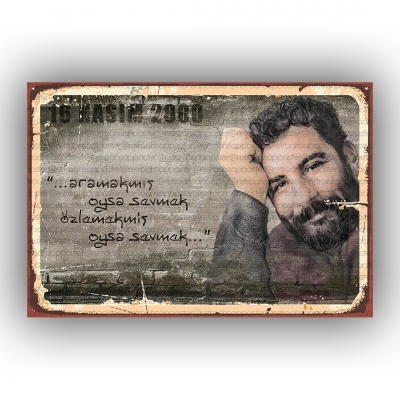 Ahmet Kaya Retro Poster