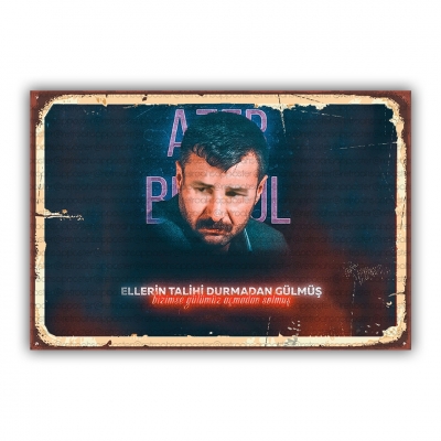 Azer Bülbül Ahşap Poster