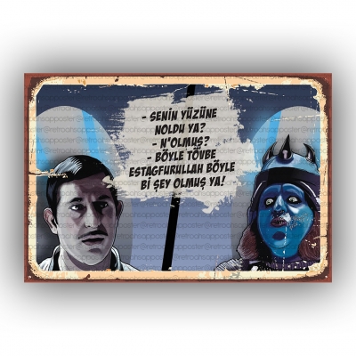 Gora Retro Ahşap Poster