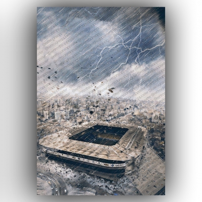 Fenerbahçe  Retro Ahşap Poster