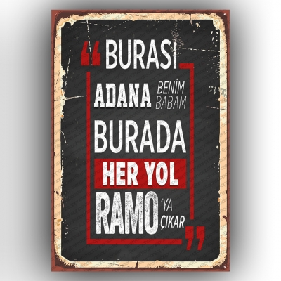 Ramo Retro Ahşap Poster