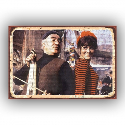 Yeşilçam - Türkan ŞorayRetro Ahşap Poster