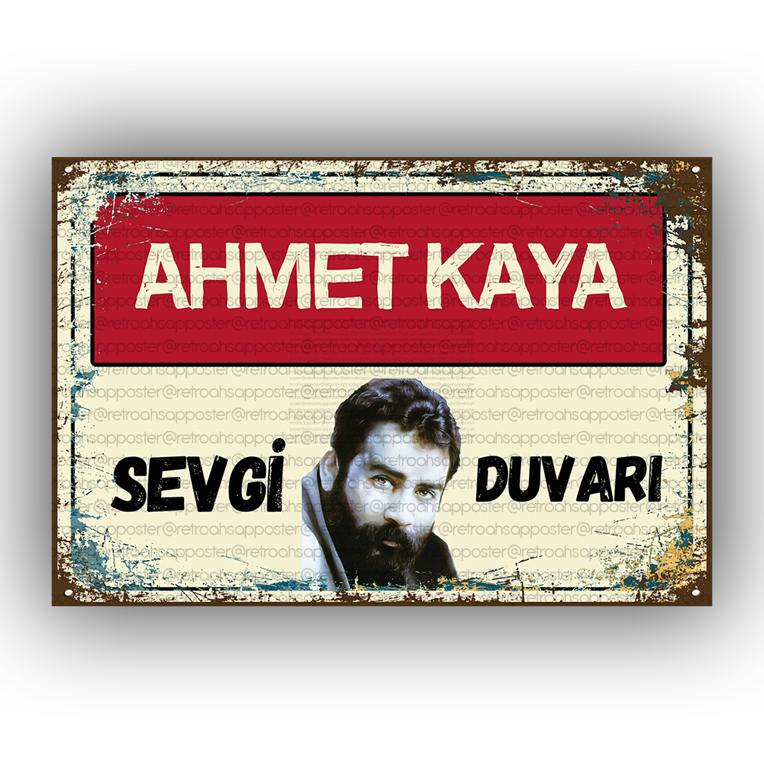 Sevgi Duvarı Ahmet Kaya Retro Ahşap Poster Retro Ahşap Poster Sevgi Duvarı Ahmet Kaya Retro Ahşap Poster Retro Ahşap Poster