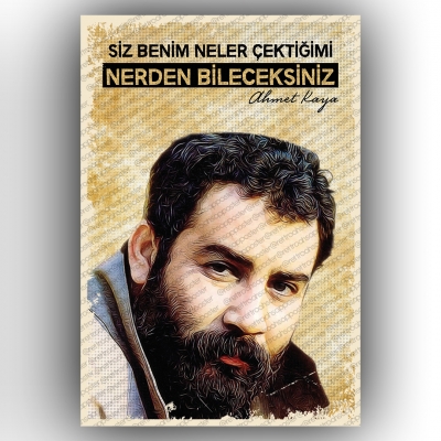 Ahmet Kaya  Retro Ahşap Poster