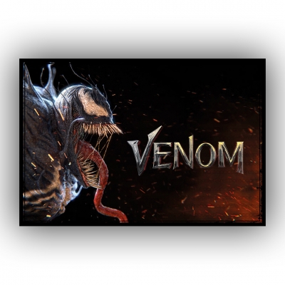 Venom  Ahşap Retro Vintage Poster 