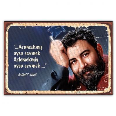 Ahmet Kaya Retro Poster