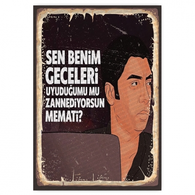 Polat alemdar Kurtlar vadisi - ahşap retro poster