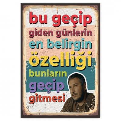 feyyaz yiğit- ahşap retro poster