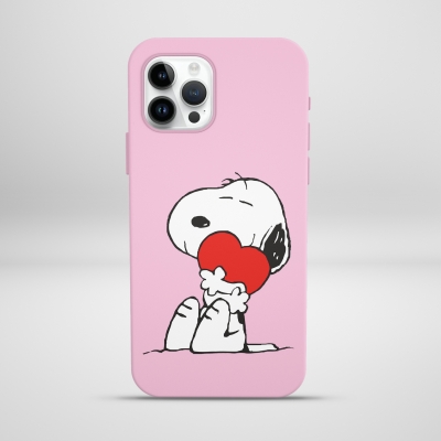 Snoopy kalp Lansman Telefon Kılıfı