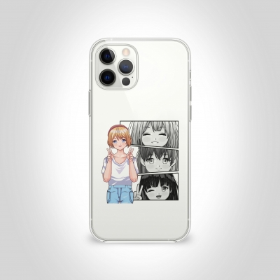 Anime Kız 3 Şeffaf Telefon Kılıfı