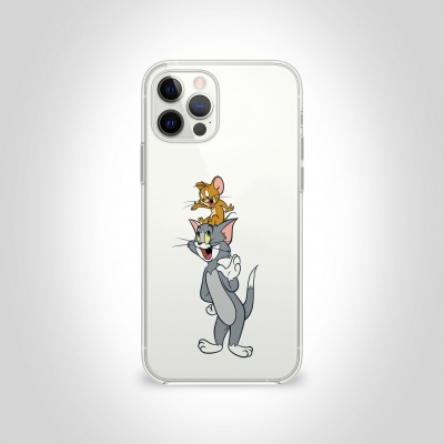 Tom ve Jerry Şeffaf Telefon Kılıfı