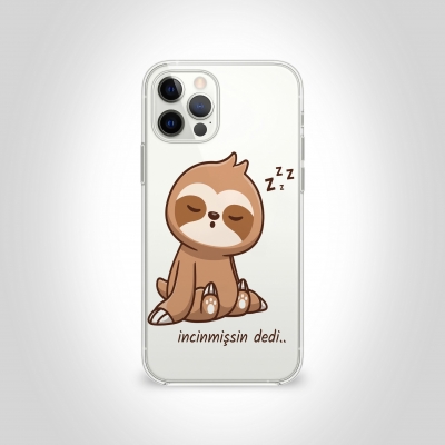 İncinmişsin Dedi İncinmiş Kedi Şeffaf Telefon Kılıfı