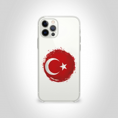 Türk Bayrağı 4 Şeffaf Telefon Kılıfı